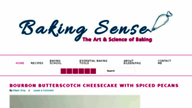 What Baking-sense.com website looked like in 2017 (6 years ago)