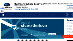 What Budclarysubaru.com website looked like in 2017 (6 years ago)