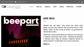 What Beepart.lt website looked like in 2017 (6 years ago)