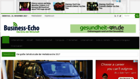 What Business-echo.de website looked like in 2017 (6 years ago)
