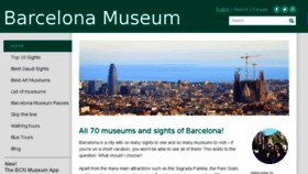 What Barcelona-museum.com website looked like in 2017 (6 years ago)