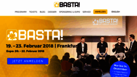 What Basta.net website looked like in 2017 (6 years ago)