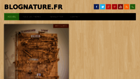 What Blognature.fr website looked like in 2017 (6 years ago)