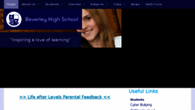 What Beverleyhigh.net website looked like in 2017 (6 years ago)