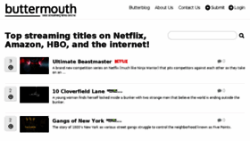 What Buttermouth.com website looked like in 2017 (6 years ago)