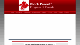 What Blockparent.ca website looked like in 2017 (6 years ago)