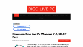 What Bigolivepcdownload.com website looked like in 2017 (6 years ago)