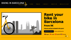 What Bikinginbarcelona.net website looked like in 2017 (7 years ago)