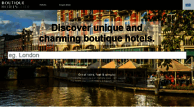 What Boutiquehotelsguides.com website looked like in 2017 (6 years ago)