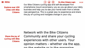 What Bikecitizens.net website looked like in 2017 (6 years ago)