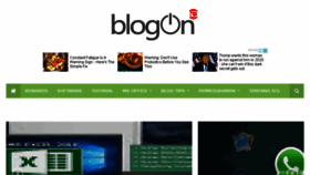 What Blogon.id website looked like in 2017 (6 years ago)