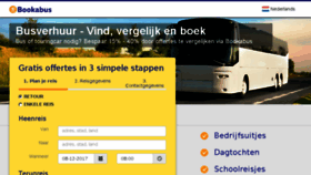 What Bookabus.nl website looked like in 2017 (6 years ago)
