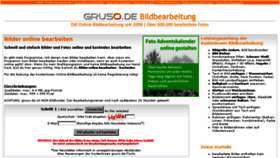 What Bildbearbeitung.gruso.de website looked like in 2017 (6 years ago)