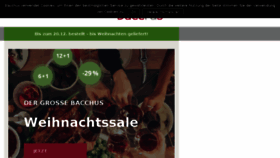 What Bacchus.de website looked like in 2017 (6 years ago)