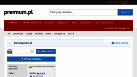 What Biznespolski.pl website looked like in 2017 (6 years ago)