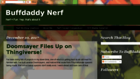 What Buffdaddynerf.com website looked like in 2017 (6 years ago)