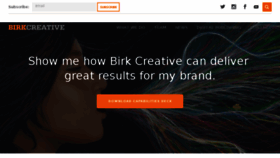 What Birkcreative.com website looked like in 2017 (6 years ago)