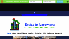 What Babiestobookworms.com website looked like in 2017 (6 years ago)
