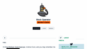 What Blockoperator.com website looked like in 2017 (6 years ago)