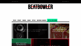 What Beatbowler.com website looked like in 2017 (6 years ago)