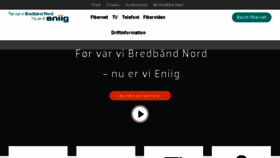 What Bredbaandnord.dk website looked like in 2017 (6 years ago)