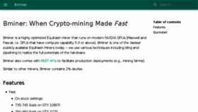 What Bminer.me website looked like in 2017 (6 years ago)
