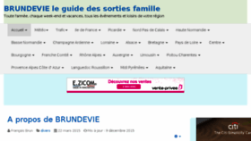 What Brundevie.com website looked like in 2017 (6 years ago)