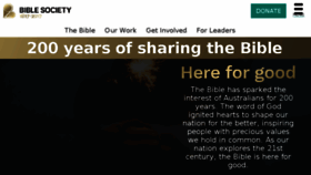 What Biblesociety.org.au website looked like in 2017 (6 years ago)
