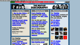 What Beatles-discography.com website looked like in 2017 (6 years ago)