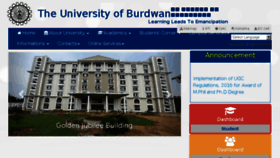 What Buruniv.ac.in website looked like in 2017 (6 years ago)