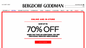 What Bergdorfgoodman.com website looked like in 2017 (6 years ago)