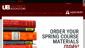 What Bookstore.apu.edu website looked like in 2017 (6 years ago)
