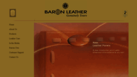 What Baron-leather.com website looked like in 2017 (6 years ago)