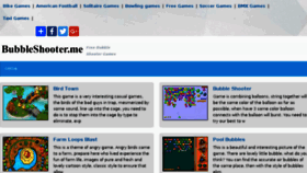 What Bubbleshooter.me website looked like in 2017 (6 years ago)