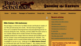 What Biblescholars.org website looked like in 2018 (6 years ago)