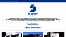 What Bleekergroep.nl website looked like in 2018 (6 years ago)