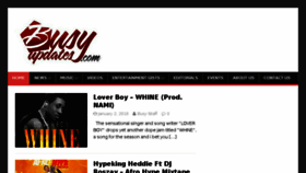 What Busyupdates.com website looked like in 2018 (6 years ago)