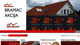 What Bramac.hr website looked like in 2018 (6 years ago)