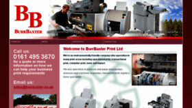 What Burrbaxter.co.uk website looked like in 2018 (6 years ago)
