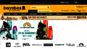 What Barrabes.fr website looked like in 2018 (6 years ago)