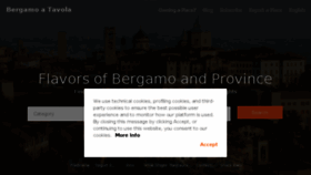 What Bergamoatavola.it website looked like in 2018 (6 years ago)