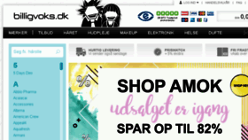 What Billigvoks.dk website looked like in 2018 (6 years ago)