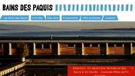 What Bains-des-paquis.ch website looked like in 2018 (6 years ago)