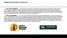 What Belavistadegoias.megasofttransparencia.com.br website looked like in 2018 (7 years ago)