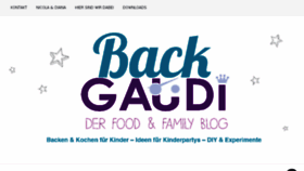 What Backgaudi.de website looked like in 2018 (6 years ago)