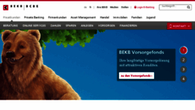 What Bekb.ch website looked like in 2018 (6 years ago)