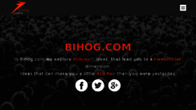 What Bihog.com website looked like in 2018 (6 years ago)