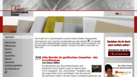 What Buchbinderei-koester.de website looked like in 2018 (6 years ago)