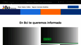 What Bci.cl website looked like in 2018 (6 years ago)