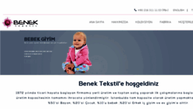 What Benektekstil.com website looked like in 2018 (6 years ago)